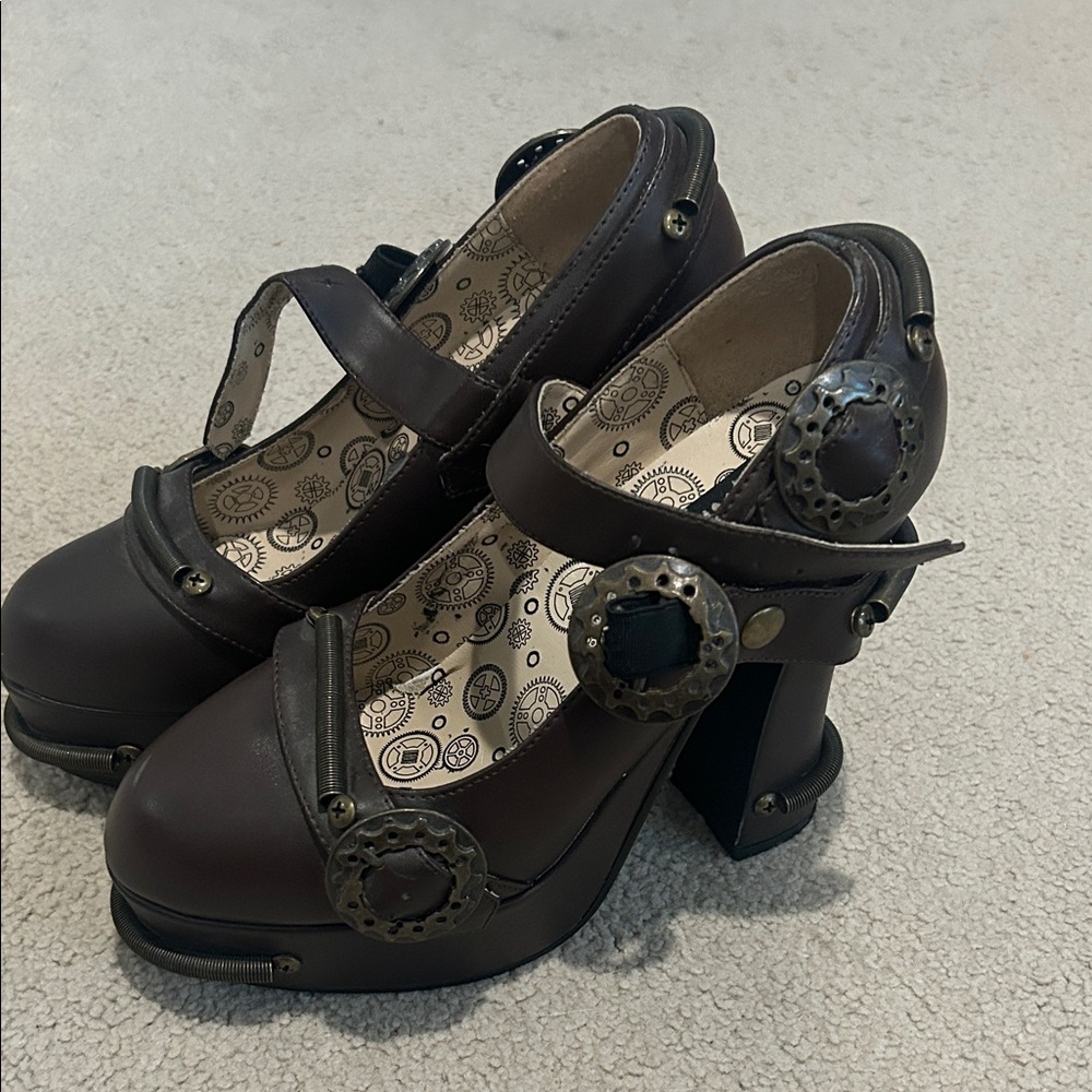 Used demonia platform heels